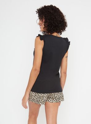 Imagen 2 del producto Pijama Algodón de 2 Piezas Cuello