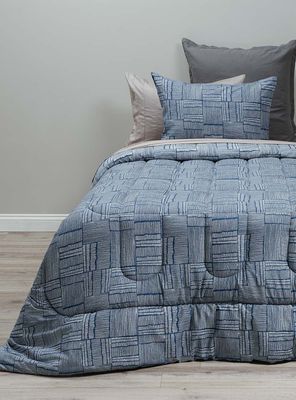 Plumón Soft Touch Lucca Navy 1.5 Plazas