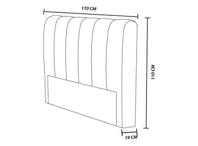 Imagen 2 del producto Respaldo de Cama Olsen 2 Plazas
