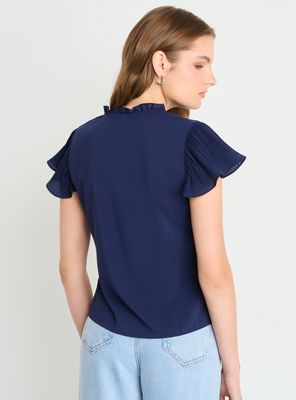 Imagen 2 del producto Blusa Doble Vuelo Regular Manga Corta