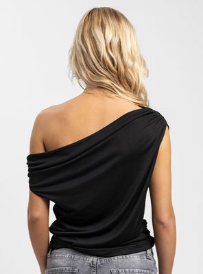 Imagen 2 del producto Polera Asimétrica Petra Negro