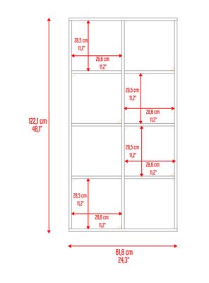Imagen 2 del producto Biblioteca Organizadora Cubik + 4 Cubos En Telagris  Blanco