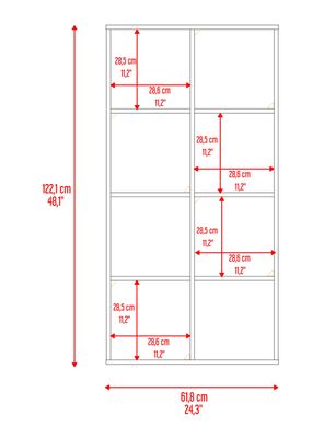 Imagen 2 del producto Biblioteca Organizadora Cubik + 4 Cubos En Tela Gris Wengue