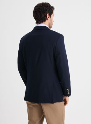 Imagen 2 del producto Veston Recto Marino Texturado Botones Dorados