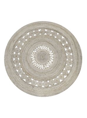 Alfombra Yute Braided Red 150 Natural