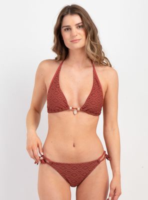 Bikini Estampado con Accesorios Conchitas