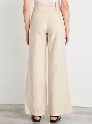 Imagen 2 del producto Pantalón Liso Wide Leg Cierre Nailon