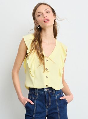 Imagen 1 del producto Blusa Lisa Regular Sin Manga Color