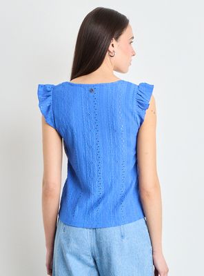 Imagen 2 del producto Polera Lisa Cuello V Manga Corta