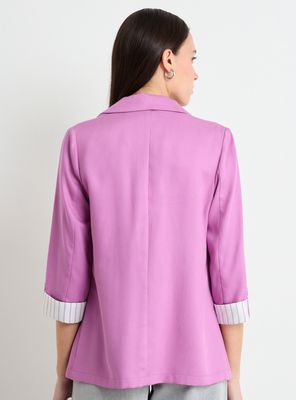 Imagen 2 del producto Blazer Liso Cuello V Tencel