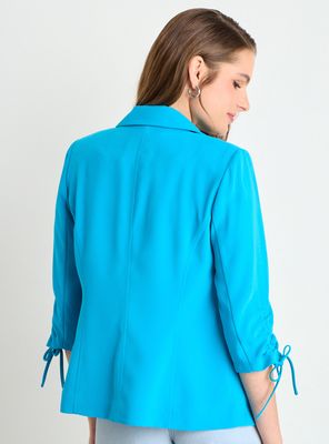 Imagen 2 del producto Blazer Liso Corte Regular Manga Tres Cuartos