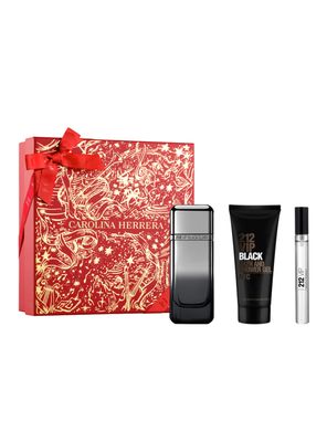 Set Perfume 212 VIP Black Elixir EDP Elixir 100 ml + Gel de Baño 100 ml + Elixir EDP Elixir 10 ml