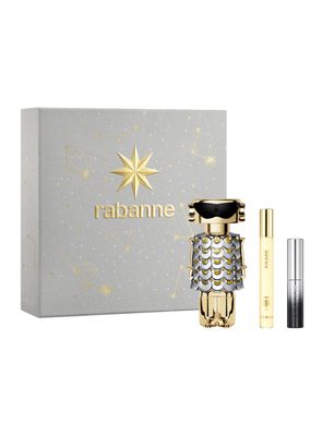 Set Perfume Fame EDP Mujer 80 ml + 10 ml + Mous Máscara de Pestañas Deep Black 4.5 ml Rabanne