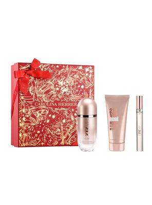 Set Perfume 212 VIP Rosé EDP Mujer 80 ml + Loción Corporal 100 ml + EDP 10 ml Carolina Herrera