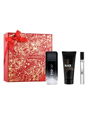 Perfume 212 VIP Black EDP Hombre 100 ml + Gel de Baño 100 ml + EDP 10 ml