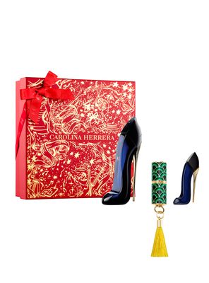 Imagen 1 del producto Set Perfume Good Girl EDP Mujer 80 ml + Fabulous Kiss Blur Matte 741 Nude Supreme + EDP 7 ml