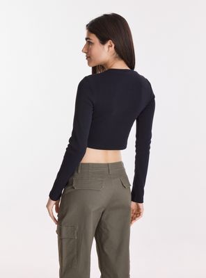 Imagen 2 del producto Polera Crop Manga Larga