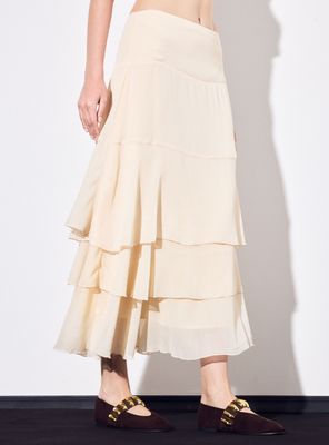 Imagen 1 del producto Falda Larga Cortes y Vuelos