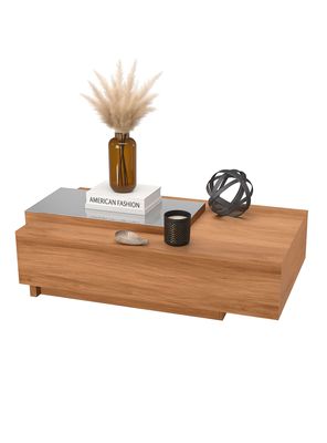 Mesa de Centro Milao 33x53x93 cm Café