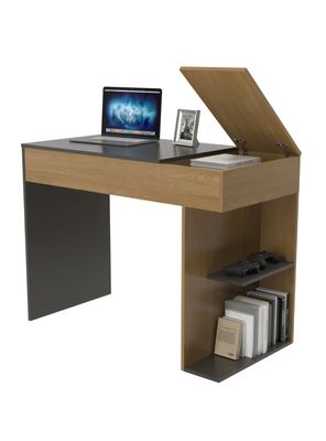 Escritorio Legend Café Grafito 67x54x111 cm