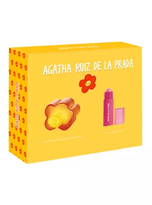 Set Perfume Estuche Lip & Cheek Stick + Flor EDT Mujer 50 ml