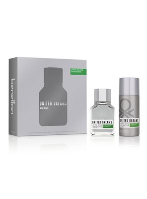 Set Perfume United Dreams Aim High EDT Hombre 100 ml + 24H Desodorante Spray 150 ml