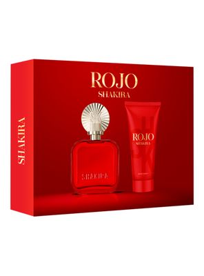 Set Perfume Rojo EDP Mujer 80 ml + Loción Corporal 75 ml Shakira