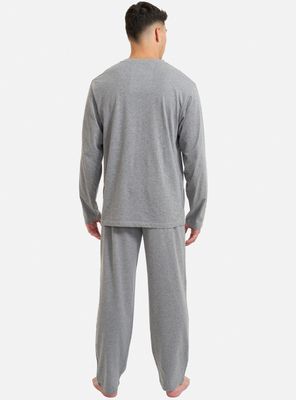 Imagen 2 del producto Pijama Largo Cuello En V Algodón Liso