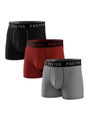 Pack Bóxer Liso Bassic Liga Dark