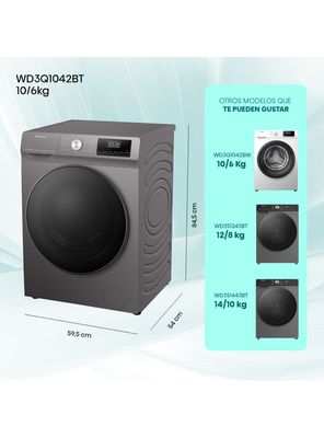 Imagen 2 del producto Lavadora-Secadora Carga Frontal 10/6 Kg WD3Q1042BT