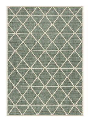 Alfombra Rombos Turquesa 160x230 cm