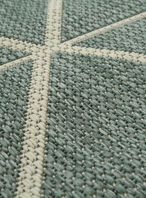 Imagen 2 del producto Alfombra Rombos Turquesa 200x290 cm