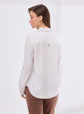 Imagen 2 del producto Blusa Cuello Camisero de Tencel