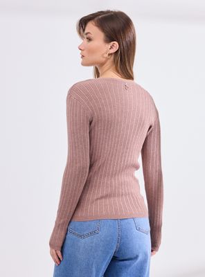 Imagen 2 del producto Sweater Acanalado Cuello V