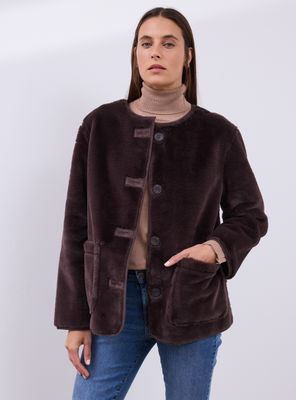 Imagen 1 del producto Chaqueta Reversible de Agamuzada con Pilel Sintética