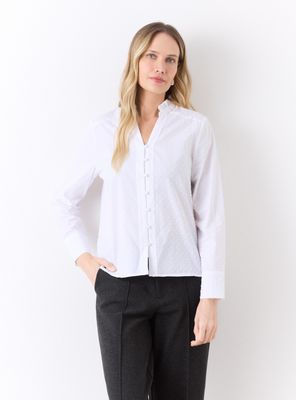 Imagen 1 del producto Blusa Cuello Fruncido con Volantes