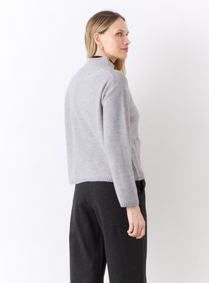 Imagen 2 del producto Chaleco Hilado Acrílico con Lentejuelas Efecto Lana