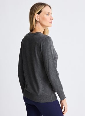 Imagen 2 del producto Chaleco Cárdigan con Botón Adorno