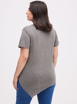 Imagen 2 del producto Polera con Basta en Punta y Lavado Desgastado