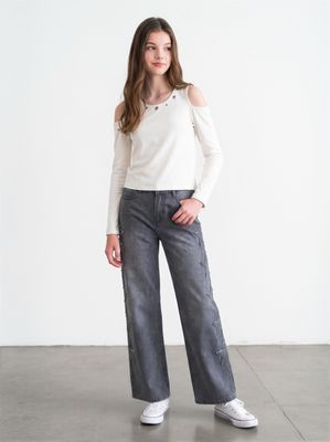 Imagen 1 del producto Jeans Estrellas Laterales Desflecadas