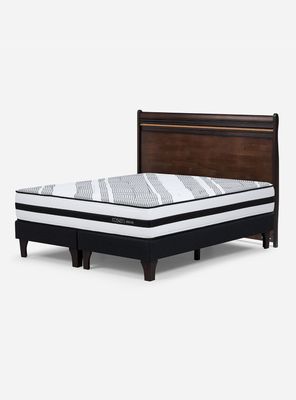 Cama Driven Opera II 2 Plazas Base Dividida + Respaldo