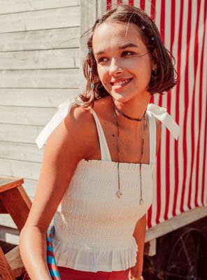 Blusa Celine de Algodón