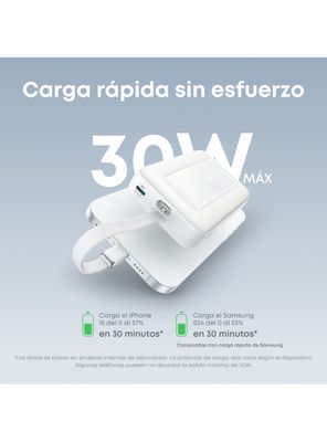 Imagen 2 del producto Batería Portátil Zolo 30W A1688H21 Blanco