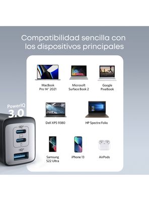 Imagen 2 del producto Cargador 65W Power Port III Negro