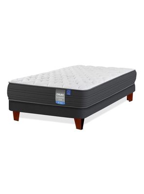 Cama Europea Europedic Dual 1.5 Plazas Box Base Normal