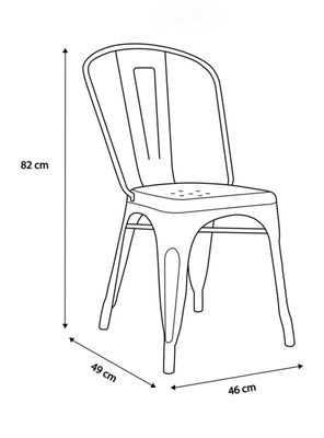 Imagen 2 del producto Set de 2 Sillas Antique Rojo