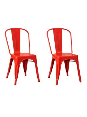 Set de 2 Sillas Antique Rojo