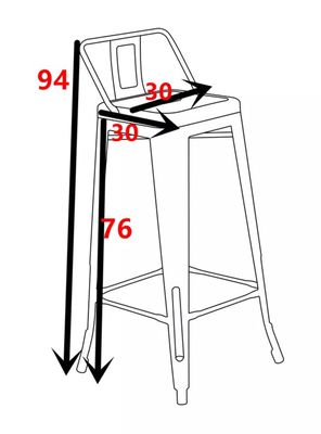 Imagen 2 del producto Pack de 2 Sillas High Vintage Negra