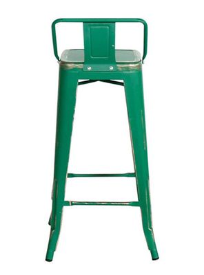 Imagen 2 del producto Pack de 2 Sillas Bar High Vintage Verde Esmeralda