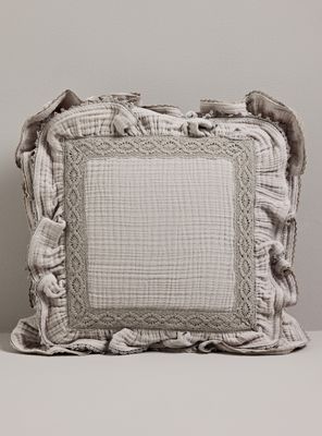 Imagen 1 del producto Cojín Maria Antonieta Blanco 40x40 cm